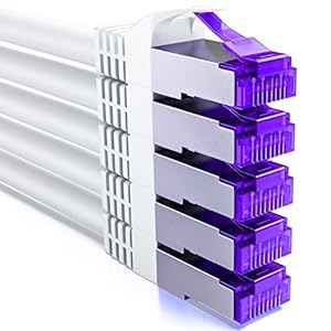 deleyCON 5x CAT7 Netzwerkkabel MK2261 - Weiß