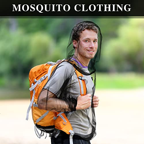 Hercicy 2 Pcs Mesh Jacket Hood Clothing For Men Women Outdoor Protection Hiking Camping Farming Keep Safe Cool, One Size Fits Most #TOP2