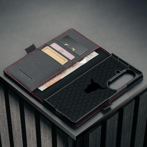 Coque Samsung Z Fold7 TORRO Étui Portefeuille Cuir avec Support Rabattable