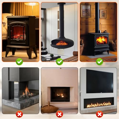 ventilador estufa leña, ventilador chimenea para estufa de leña, 2 en 1 silencioso ventilador chimenea leña sin electricidad,de leña para madera, leña, repuesto - imagen 9