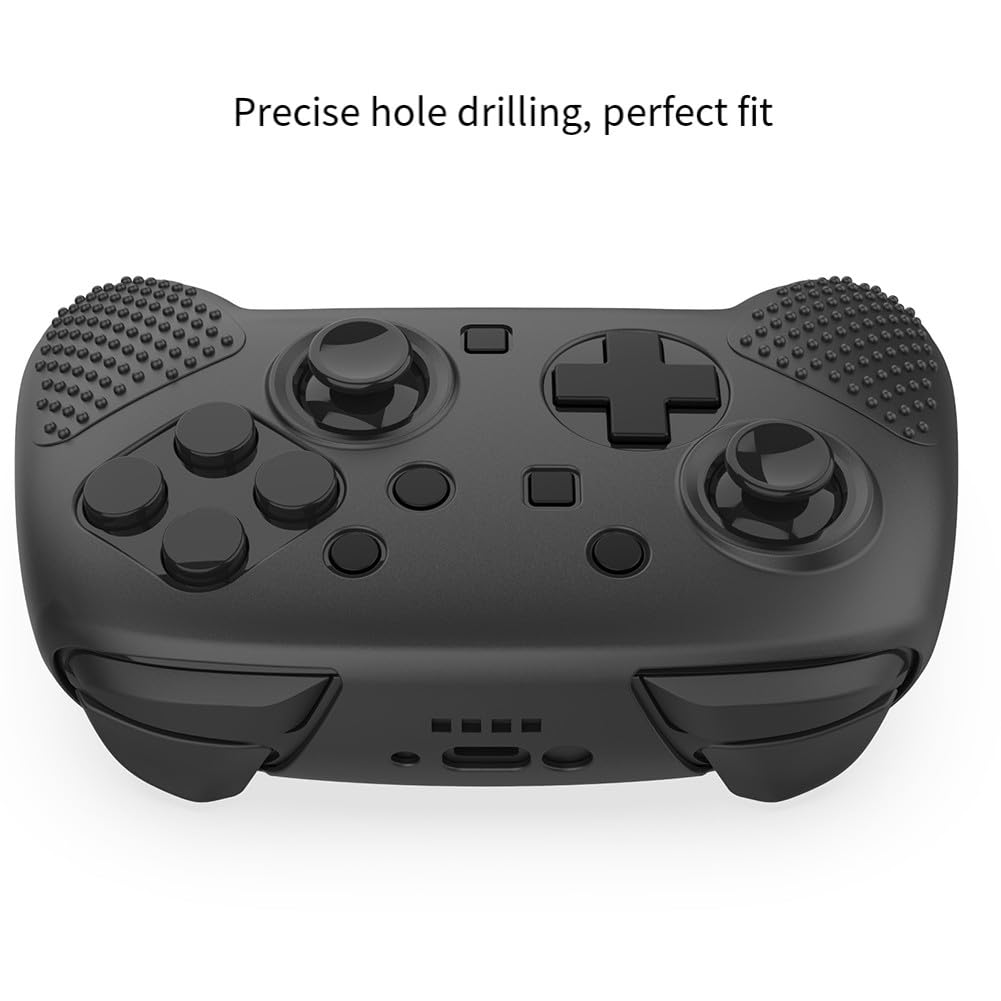 Copertura per controller in silicone Switch2 per Pro, impugnatura antiscivolo con ventilazione, pulsanti e porte precisi, confezione da 3 in nero/blu/rosso