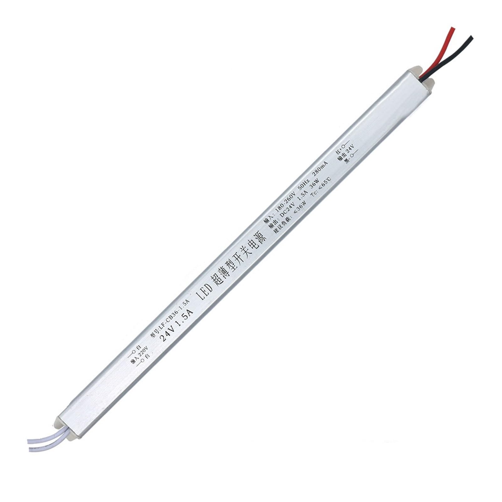 Barre lumineuse LED sans scintillement grâce au transformateur d'alimentation 24V