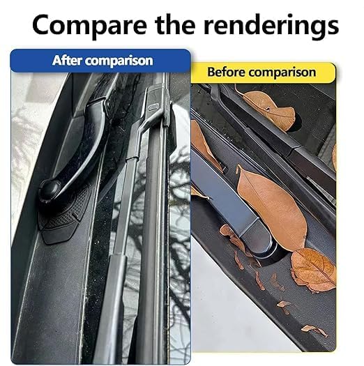 Car Wiper Hole Protection Cover, Universal Dustproof ABS Protector Pad for Most Vehicles, Durable Car Wiper Hole Protection Cover for Wiper Care, Anti-Rust & Debris Guard (Black) (4 PCS) - Image 5 thumbnail