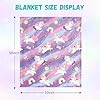 RRKTP Unicorns Gifts Toys for Girls,Glow in The Dark Unicorns Blanket, Birthday Presents Decor for Kids Age 3-14 Year Old Daughter Teen Child Toddler Luminous Christmas Bedroom Throw Blanket 50"x60" #1