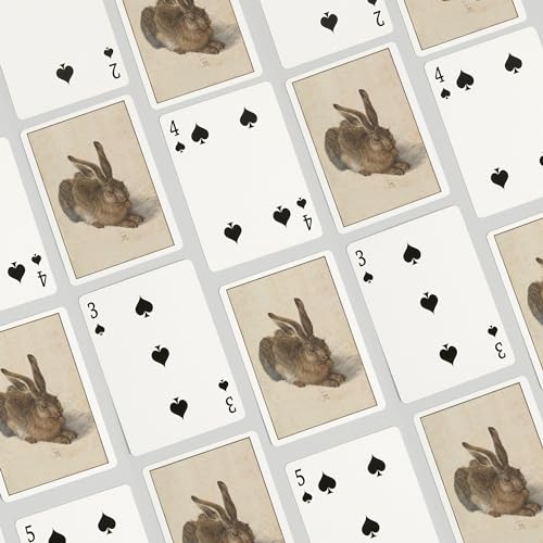 Hare (Arte Albrecht Durer) 52 Naipes Póker Tamaño miniatura 4