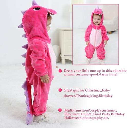 TONWHAR Baby Boy's Girl's Animal Bodysuit Toddler's Romper Jumpsuit Halloween Costume Partywear — view 6