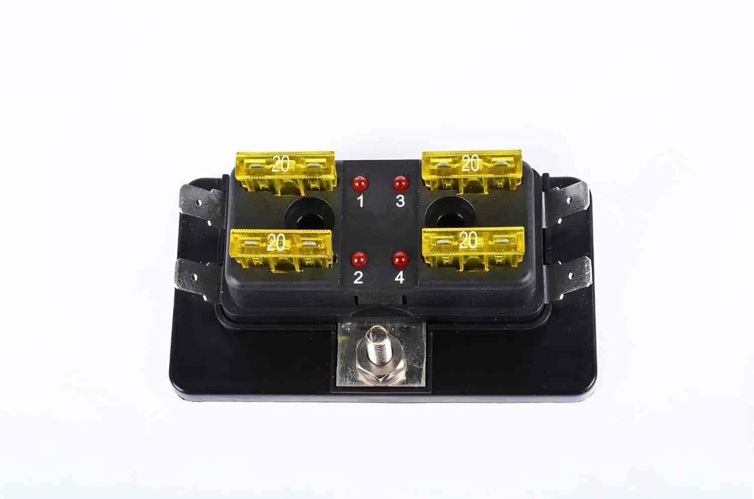 Amazon.com: JEGS 10425 LED Standard Fuse Block : Automotive