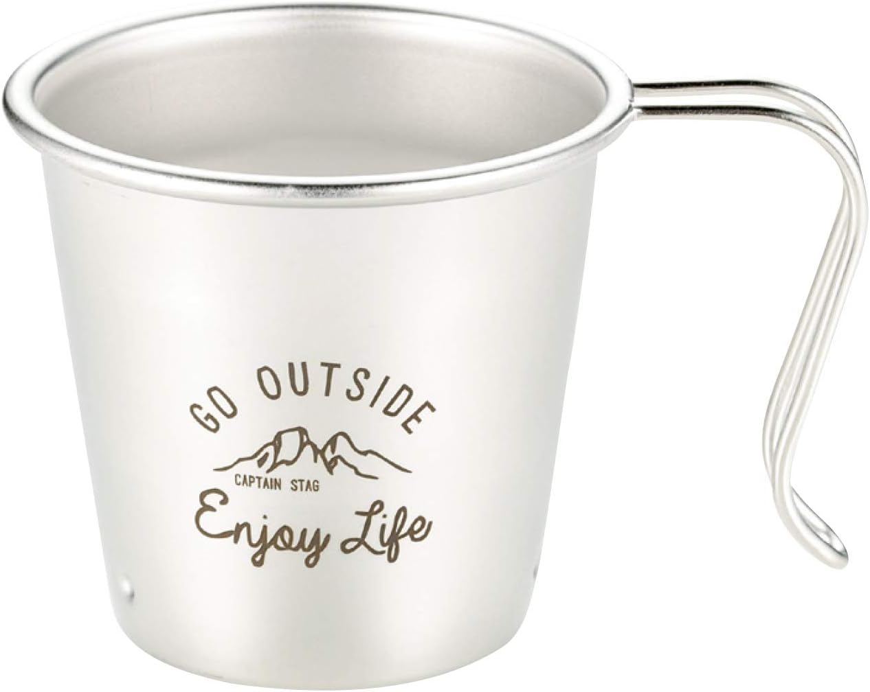 Captain Stag Monte UH-38 Cup Mug, Deep Stacking Cup, 10.1 fl oz (300 ml), Stainless Steel, Made in Japan, Made in Tsubamesanjo