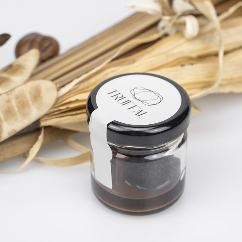 Trufa Negra en su Jugo (Tuber Melanosporum) - Trufas de Máxima Calidad Conservadas en su Jugo Natural - Sabor Intenso y Profundo 15gr