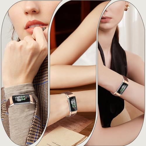 Correa de cuero Slim para Fitbit Charge 6 y 5 miniatura 7