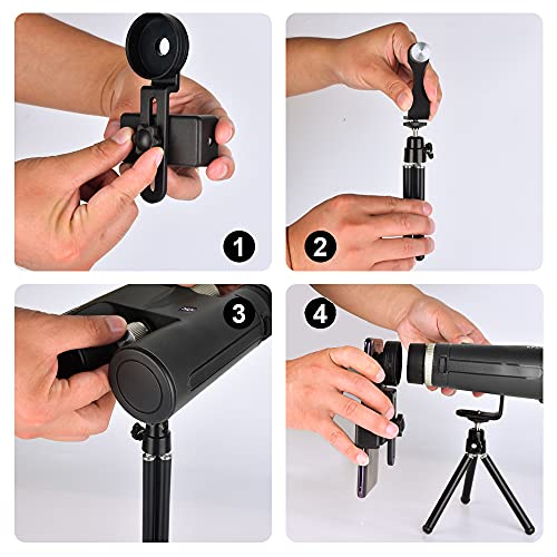 Fernglas 12x42 HD Kompaktes, Wasserdichtes und Beschlagfreies Zoom-Fernglas Mit Ultraklarem Sichtfeld Kann für Reisen… – Bild 3