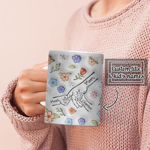 Grandma-You-Hold-Our-Hands-Also-Our-Hearts-Mug-With-Kids-Name-Personalized-Mothers-Day-Gifts-For-Mom-Grandma-Personalized-2D-Mom-Nana-Coffee-Mug-Mom-Birthday-Gifts-From-Daughters-Sons-Mom-Cup