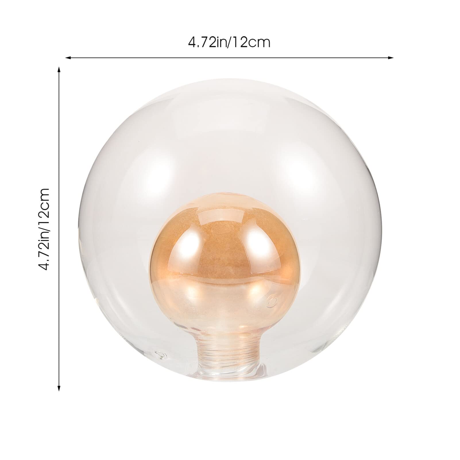 Beaupretty Globe En Verre Abat-Jour Éclairage Remplacement Globe En Verre Abat-Jour Moderne Lampadaire En e G9 (Diamètre 120Mm)