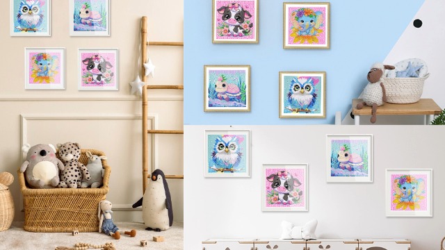 Diamant Painting Enfant 4 Morceaux De Diamond Painting Kit Complet