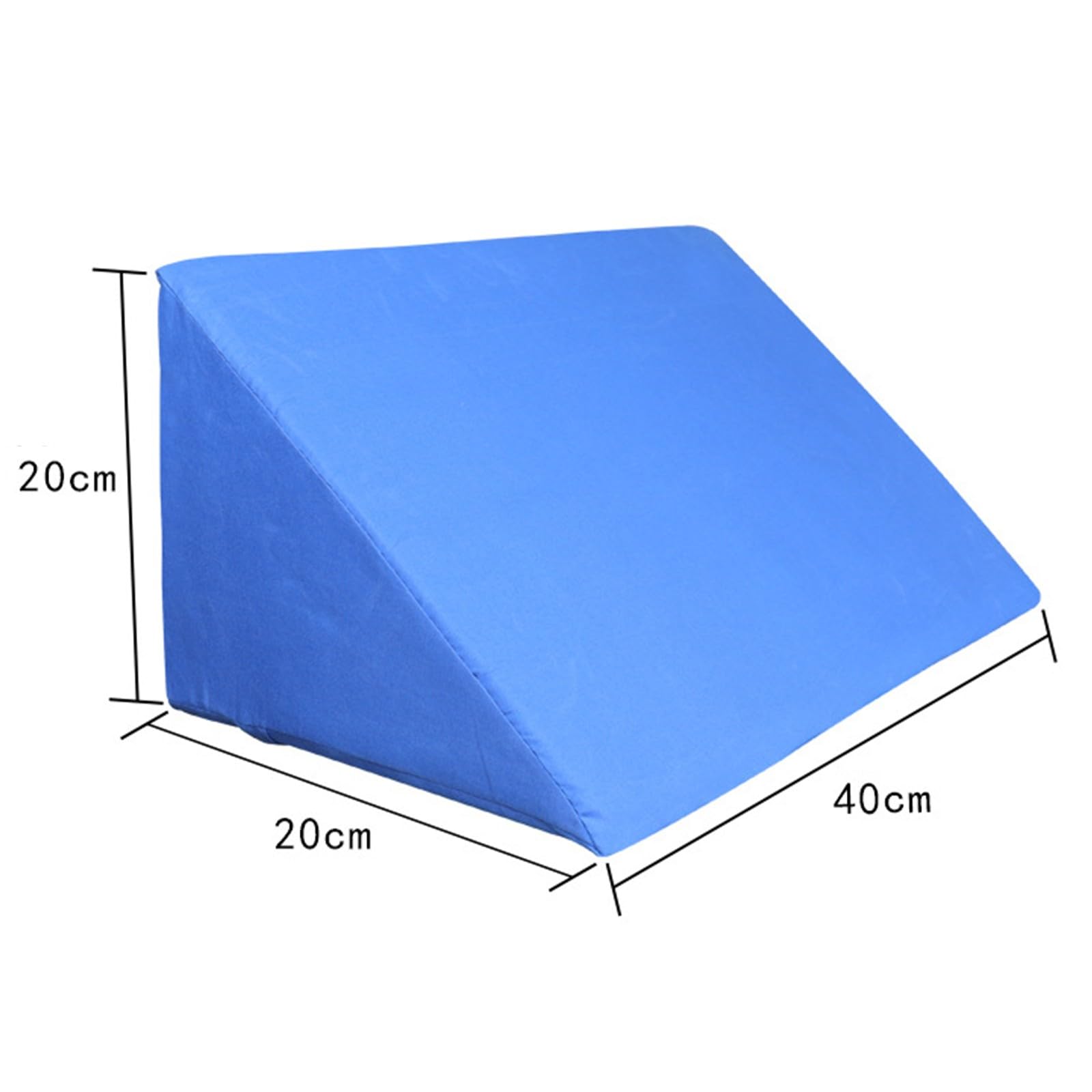 Posicionador ortopédico de cuña de espuma, cojín triangular grande con funda lavable para elevación de tobillo y piernas, alivio del dolor y comodidad después de la cirugía