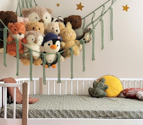 image for mirolam Stuffed Animal Hammock-Large Stuffed Animal Net For Toys Corne