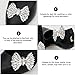 Vaguelly Detachable Bow Shoe Clips - Fashionable Rhinestone Shoe Ornaments for Women Flats Heels Boots Decoration