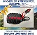 Paracord Survival Grenade (30pc) Kit with (4) Water Purification Tablets--Husband Dad Boyfriend Girl Teen Prepper Camping Hiking Hunting Gear Gift--Get Fire Food and Shelter When Lost