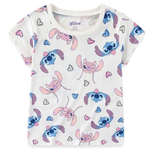 Image of Disney Lilo & Stitch Angel Girls 2 Pack Short Sleeve T-Shirt for Big Kids