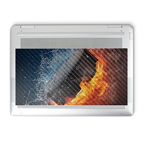 Image of MightySkins Carbon Fiber Skin Compatible with HP Spectre x360 14 inch (2022) Full Wrap Kit - Hockey Fire | Protective, Durable Textured Carbon Fiber Finish | Easy to Apply | Made in The USA