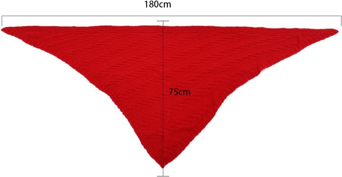 Vrouwen Winter Warme Sjaal Middeleeuwse Vintage Gebreide Cosy Wrap Sjaal Dames Gift Voor Moederdag Trui Driehoekige Sjaals Cape, Grijs, Eén Maat