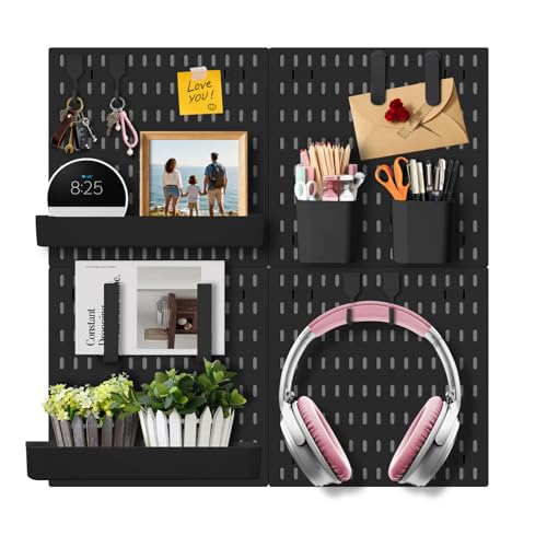Wall Organizer Pegboard Kit, Wall Control Peg Board with 18