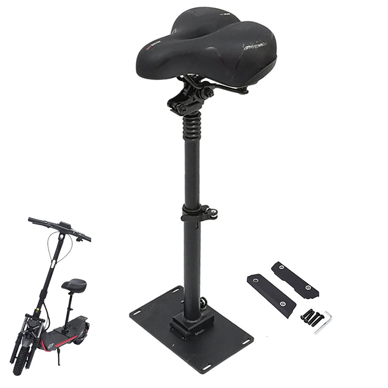 Asiento de Scooter eléctrico, Accesorio de Repuesto con amortiguación Ajustable para Segway Ninebot ZT3Pro