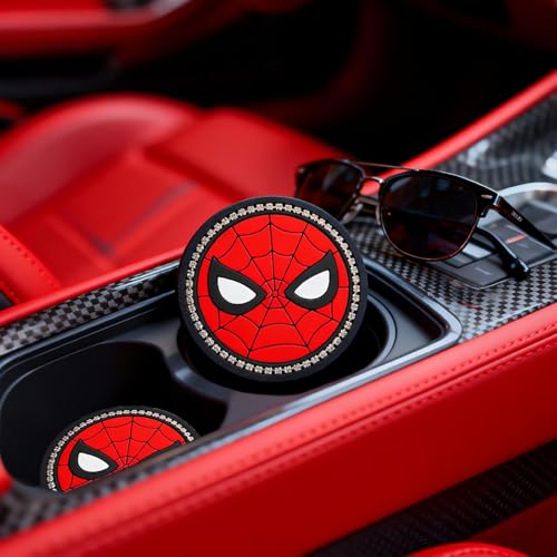 Portavasos para auto diseño araña 2 piezas silicona miniatura 7