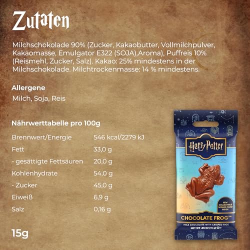 Jelly Belly Harry Potter Schokofrosch mit Sammelkarte, Bertie Bott's Bohnen in sämtlichen Geschmacksrichtungen und Jelly Slugs Gelee-Schnecken