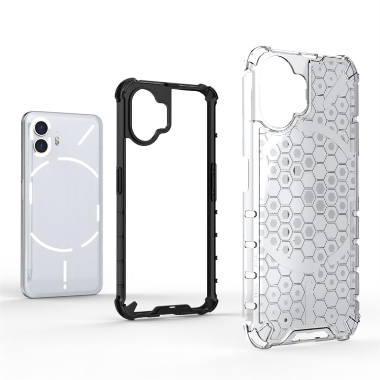 Image of Prime Retail Hard PC Back Case Cover for Nothing Phone 2 /Nothing 2 Anti Slip Ultra Thin Shockproof Reinforced Corners (Polycarbonate|Transparent)