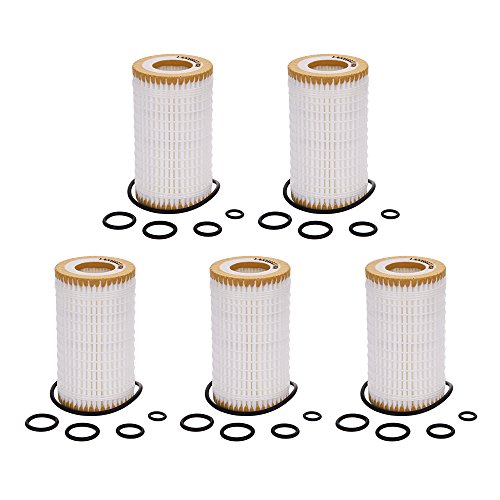 Catinbow HU718/5X Metal-Free Oil Filter for Mercedes-Benz C CL CLK CLS E G GL GLK ML R - 5 PCS