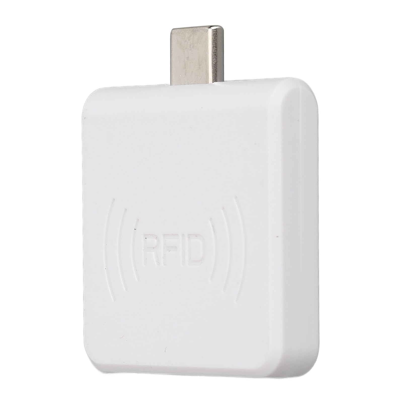 Annadue RFID-Kartenleser, 13,56 MHz, Unterstützt MFS50S70 und Andere 14443A-Protokolle, Kontaktloser IC-Kartenleser Typ C, Kompatibel mit 7/10, für Mobiltelefone (WHITE)