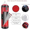 ZERUIDM-Hanging-Punching-Bag-Set-Unfilled-Heavy-Boxing-Bags-Kickboxing-Bag-for-Adults-Kids-Youth-Boxing-Set-with-Hand-Wraps-Punching-Bag-Hangers-for-MMA-Muay-Thai-Karate-Taekwondo-Training ZERUIDM Hanging Punching Bag Set Unfilled, Heavy Boxing Bag Kickboxing Bag for Adults Kids, Youth Boxing Set with Hand Wraps, Punching Bag Hangers, for MMA Muay Thai Karate Taekwondo Training