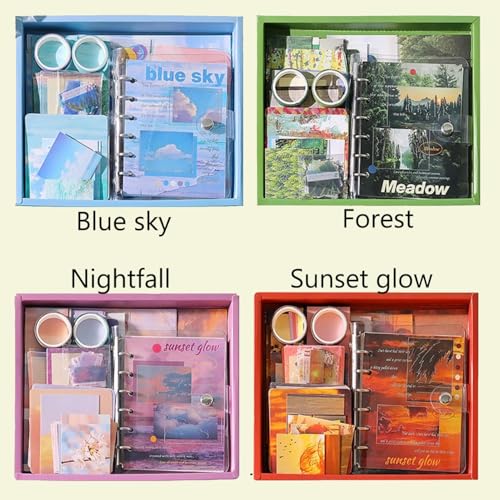 Chezmause BOOKKIT Scrapbooking Supplies Kit, Aesthetic Daily Travel Scrapbook Kit For Bullet Junk Scrapbook Journal Supplies, Diy Journaling Supplies, Birthday Craft Gift For Girl Kid Women thumb #6