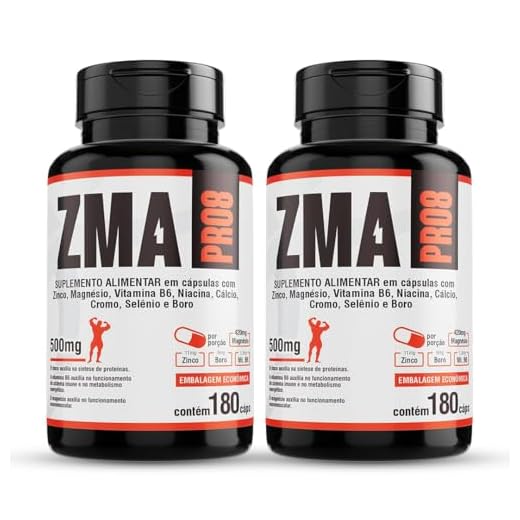 Zma Pro 2x 180cap Magnésio Zinco Boro Cromo Selênio Cálcio