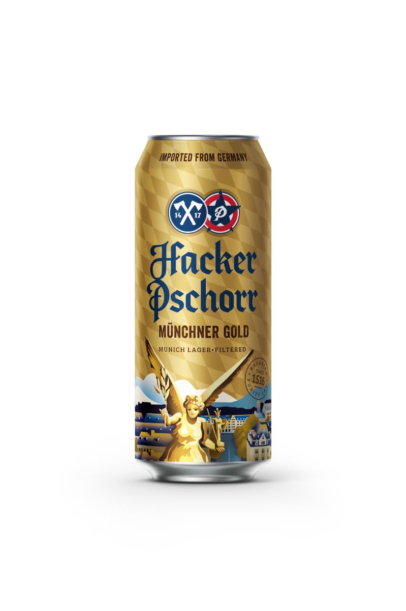 Hacker-Pschorr Munchener Gold lager | Imorted Beer | 24 x 500ml cans