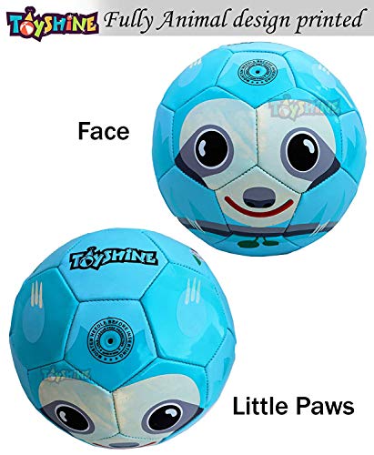 Toyshine Edu-Sports 2 In 1 Kids Football Soccer Educational Toy Ball, Size 3, 4-8 Years Kids Toy Gift Sports, Fox & Sloth (Multicolor) - Image 2