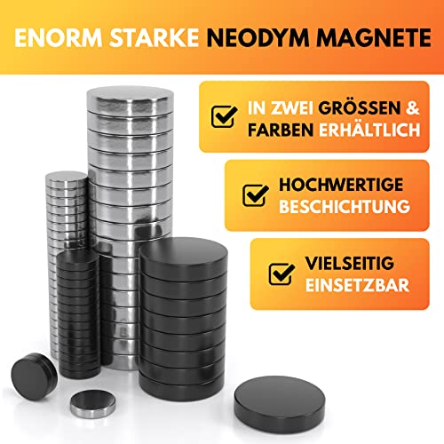 Kühlschrankmagnete JAWA Mini Magnete 5x1mm Schwarz – 100 Stück