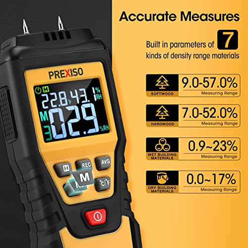 Prexiso PMX-57A Wood Moisture Meter - 7 In 1Digital Moisture Meter thumb #3