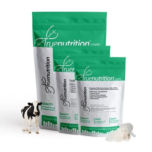 True Nutrition - Complete Milk Dairy Isolate - Slow Digesting Milk Based Protein Powder - 1g Carbs and Fat Free - Mixes Easily - 27g Protein per Serving - Vanilla 5lb.