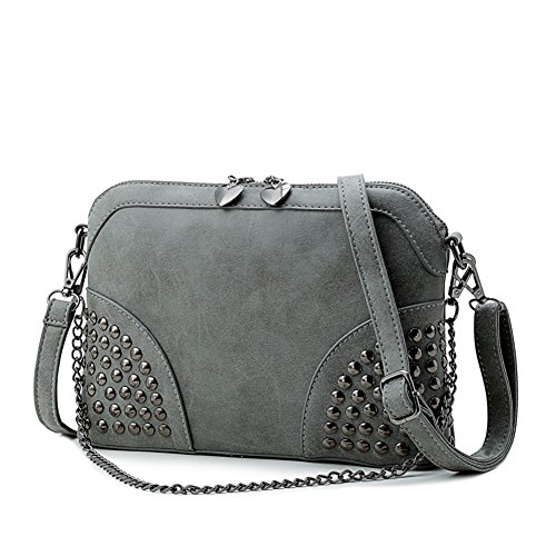 Mini paquet-C et sac à bandoulière femme avec rivet pour look loisirs tendance