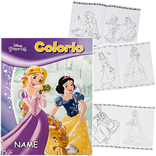 32 Seiten großes XL Malbuch - A4 - Disney Princess - Prinzessin - Dickes Kindermalbuch - für Stifte & Wassermalfarben… – Bild 4