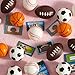 JOYIN 30 Pack Kids Valentines Day Gift Cards with Gift Mini Sports Ball Figure Stress Balls Squishy Toy Foam Balls for Classroom Exchange Prizes, Stress Relief / Anxiety Relief, Valentine Party Favor