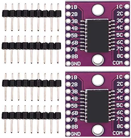 2Pcs ULN2803A Darlington Transistor Array Driver Breakout Board, High Current Voltage Driver, High Withstand Voltage and High Current Original Electric Component