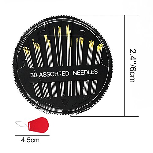 image for Meiho Lives Premium Hand Sewing Needles for Sewing Repair, 30-Count As