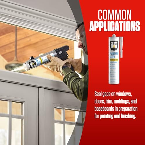 image for Great Stuff Acrylic Latex Paintable Caulking Sealant - White Caulk, Pa