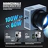 NEEWER HB80C 80W Luce Video LED RGBWW con Batteria 72Wh e Ricarica Rapida PD 100W, Luminosità 10400lux/m, CCT 2500K-7500K, 18 Effetti di Illuminazione, Faretto Bowens per Fotografia Videografia Studio