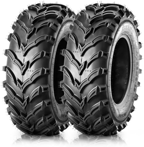 MaxAuto Set of 2 25x8-12 ATV UTV Tires,25x8x12 Mud Trail Tires, 6...