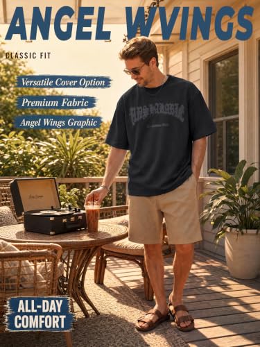 Image of EMMIOL Mens Y2k Baggy Shirts Graphic Tees Oversized Crew Neck Short Sleeve Streetwear Tshirts Summer Tops 2026