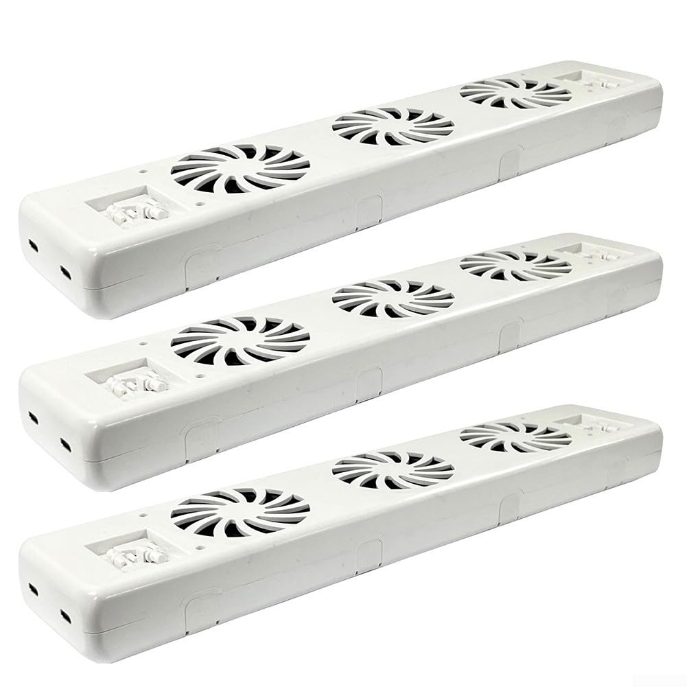 Ventola di raffreddamento intelligente, ventola a risparmio energetico, Smart Radiator Booster, set di espansione ventola con interruttore termostatico esterno (set trio)